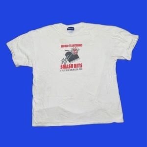 Reebok Tennis T-Shirt - World Team Tennis Billie Jean King and Elton John